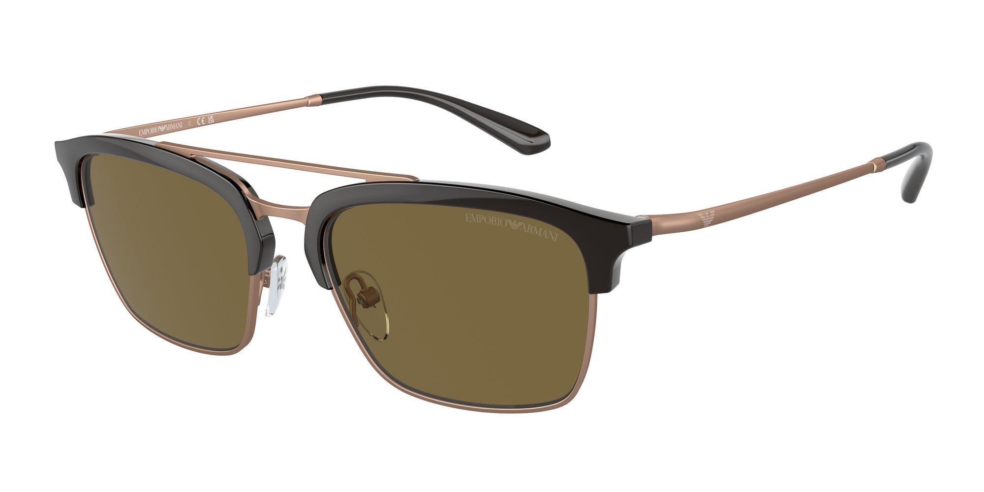 Emporio Armani Uomo Emporio Armani EA4228 320173 Occhiali da sole Iniettato Marrone Marrone Pilot Normale Emporio Armani Uomo Emporio Armani EA4228 320173 Occhiali da sole Iniettato Marrone Marrone Pilot Normale
