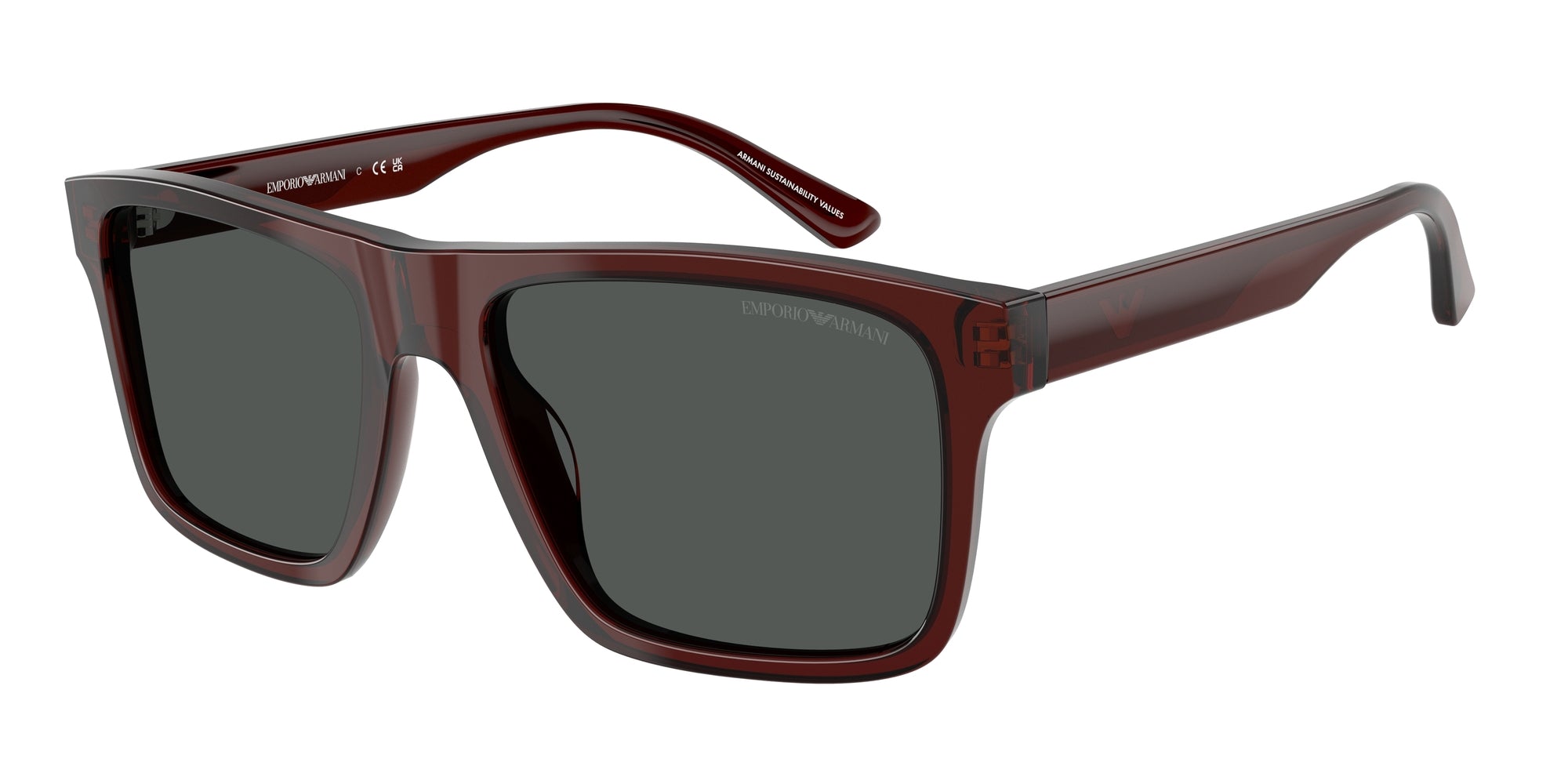 Emporio Armani Uomo Emporio Armani EA4232 617487 Occhiali da sole Acetato Marrone Grigio Squadrata Normale Emporio Armani Uomo Emporio Armani EA4232 617487 Occhiali da sole Acetato Marrone Grigio Squadrata Normale