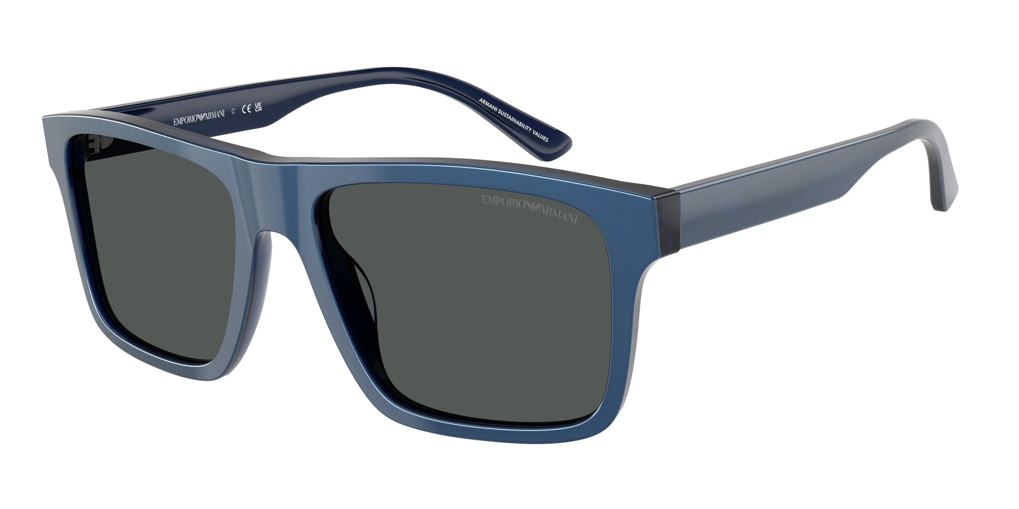 Emporio Armani Uomo Emporio Armani EA4232 617587 Occhiali da sole Acetato Blu Grigio Squadrata Normale Emporio Armani Uomo Emporio Armani EA4232 617587 Occhiali da sole Acetato Blu Grigio Squadrata Normale