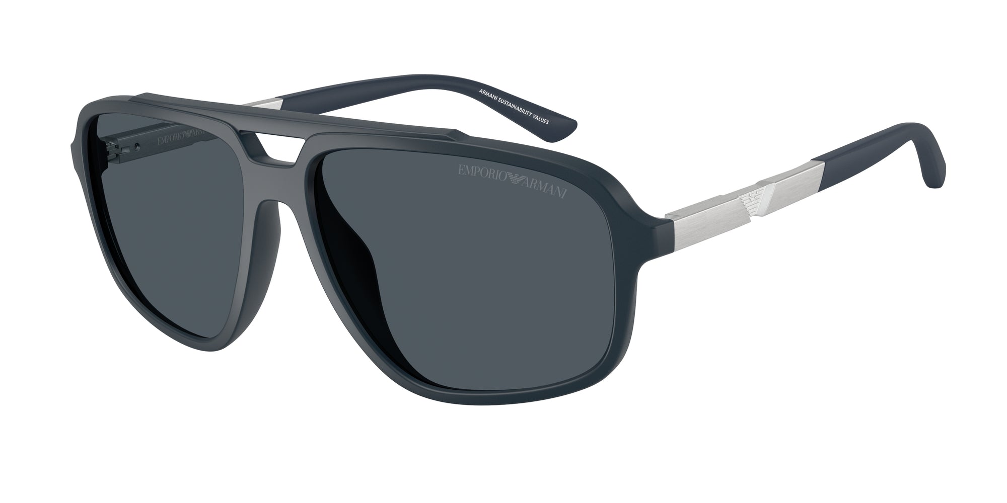 Emporio Armani Uomo Emporio Armani EA4236U 618987 Occhiali da sole Iniettato Blu Blu Pilot Normale Emporio Armani Uomo Emporio Armani EA4236U 618987 Occhiali da sole Iniettato Blu Blu Pilot Normale