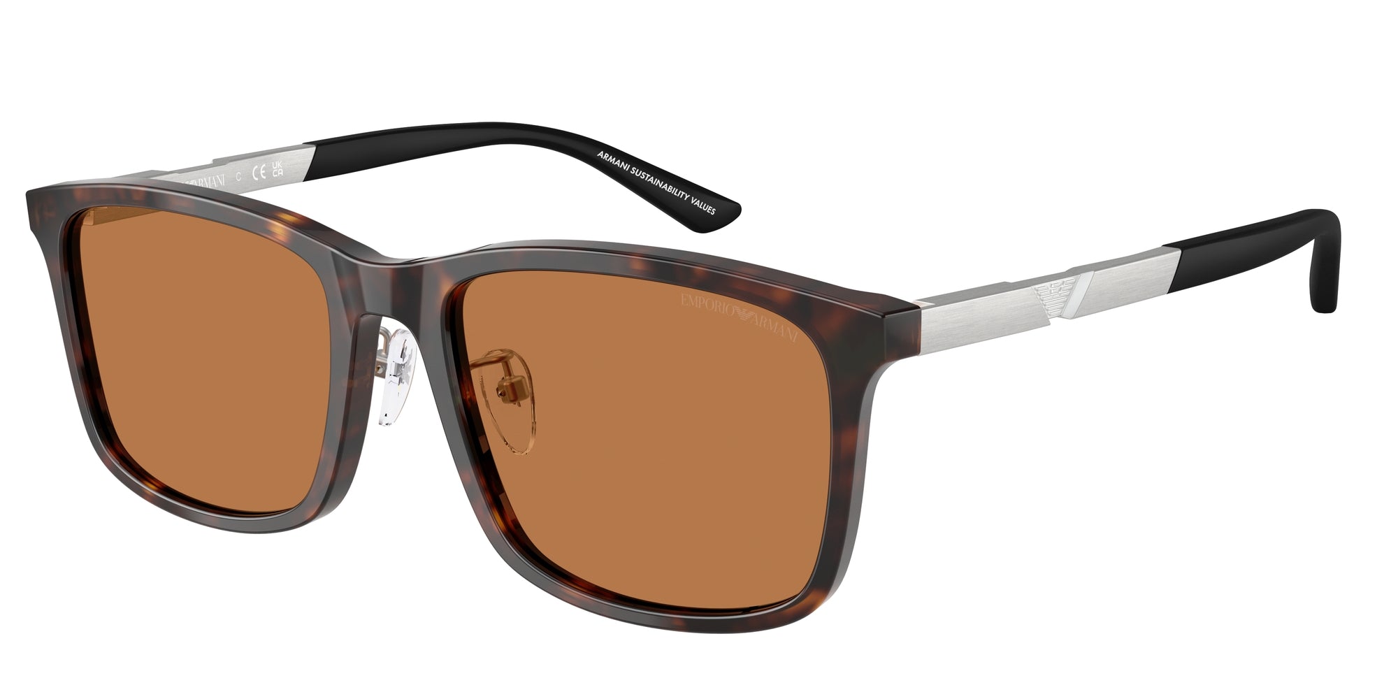 Emporio Armani Uomo Emporio Armani EA4241D 502673 Occhiali da sole Acetato Tartaruga Marrone Squadrata Normale Emporio Armani Uomo Emporio Armani EA4241D 502673 Occhiali da sole Acetato Tartaruga Marrone Squadrata Normale