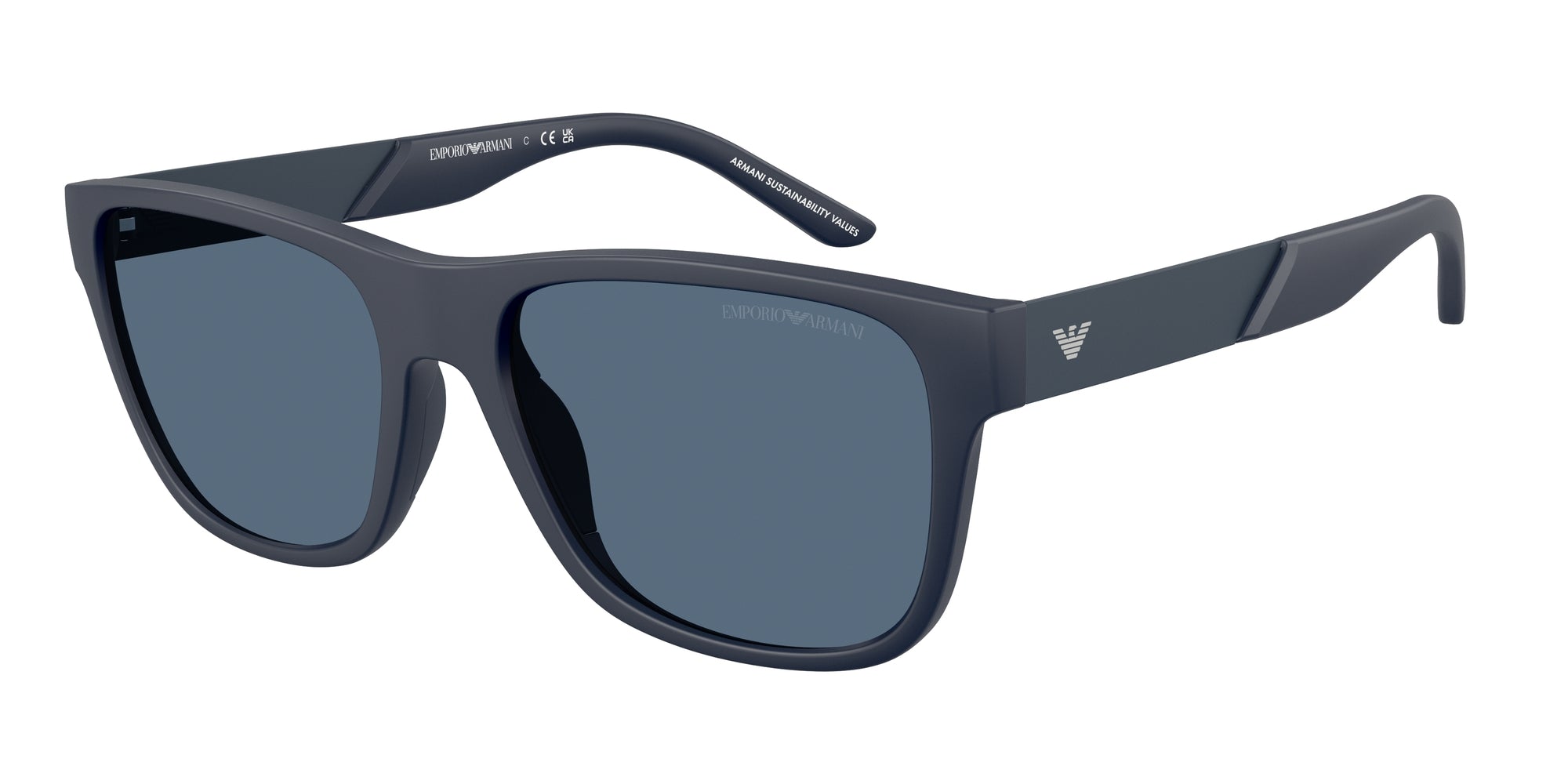 Emporio Armani Uomo Emporio Armani EA4243 624480 Occhiali da sole Iniettato Blu Blu Squadrata Normale Emporio Armani Uomo Emporio Armani EA4243 624480 Occhiali da sole Iniettato Blu Blu Squadrata Normale
