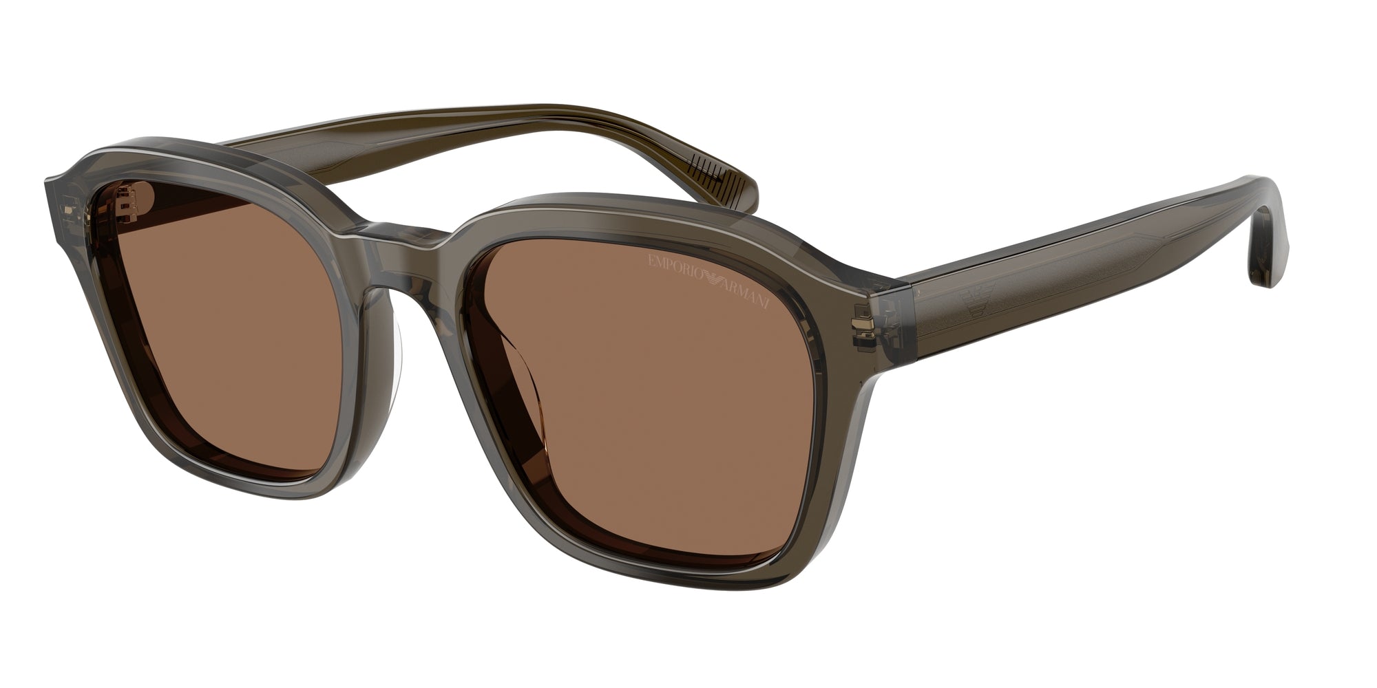 Emporio Armani Uomo Emporio Armani EA4245U 624973 Occhiali da sole Acetato Grigio Marrone Geometrica Normale Emporio Armani Uomo Emporio Armani EA4245U 624973 Occhiali da sole Acetato Grigio Marrone Geometrica Normale
