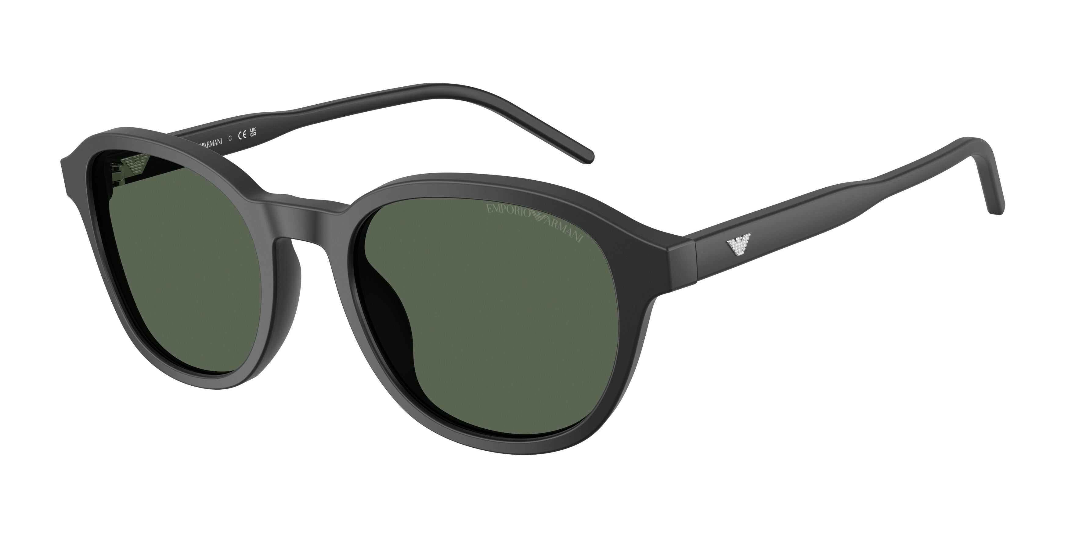 Emporio Armani Uomo Emporio Armani EA4247U 500171 Occhiali da sole Acetato Nero Verde Pantos Normale Emporio Armani Uomo Emporio Armani EA4247U 500171 Occhiali da sole Acetato Nero Verde Pantos Normale