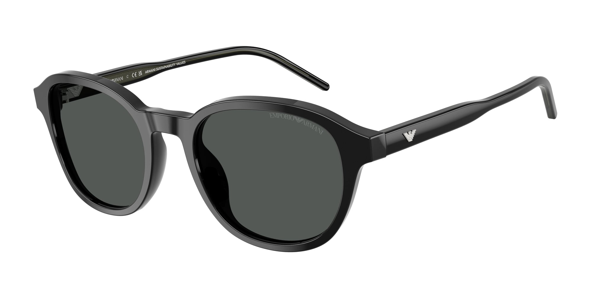 Emporio Armani Uomo Emporio Armani EA4247U 501787 Occhiali da sole Acetato Nero Grigio Pantos Normale Emporio Armani Uomo Emporio Armani EA4247U 501787 Occhiali da sole Acetato Nero Grigio Pantos Normale