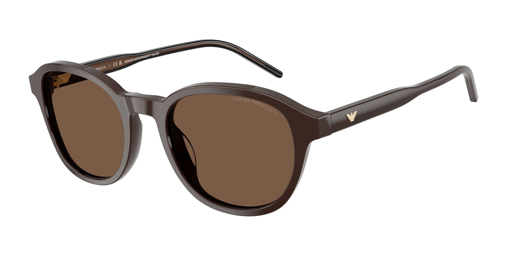 Emporio Armani Uomo Emporio Armani EA4247U 625573 Occhiali da sole Acetato Marrone Marrone Pantos Normale Emporio Armani Uomo Emporio Armani EA4247U 625573 Occhiali da sole Acetato Marrone Marrone Pantos Normale