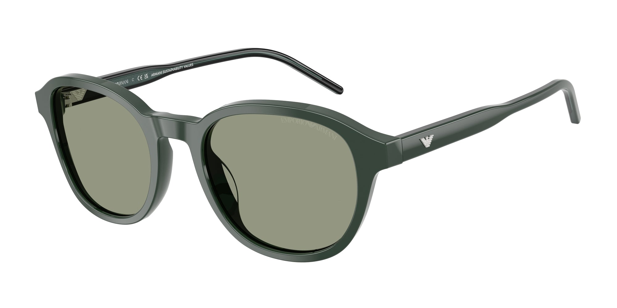 Emporio Armani Uomo Emporio Armani EA4247U 6257/2 Occhiali da sole Acetato Verde Verde Pantos Normale Emporio Armani Uomo Emporio Armani EA4247U 6257/2 Occhiali da sole Acetato Verde Verde Pantos Normale