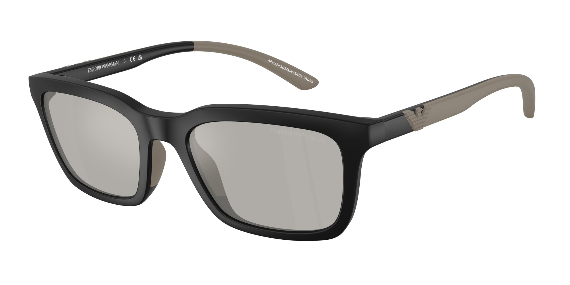 Emporio Armani Uomo Emporio Armani EA4249U 50016G Occhiali da sole Iniettato Nero Grigio Squadrata Normale Emporio Armani Uomo Emporio Armani EA4249U 50016G Occhiali da sole Iniettato Nero Grigio Squadrata Normale