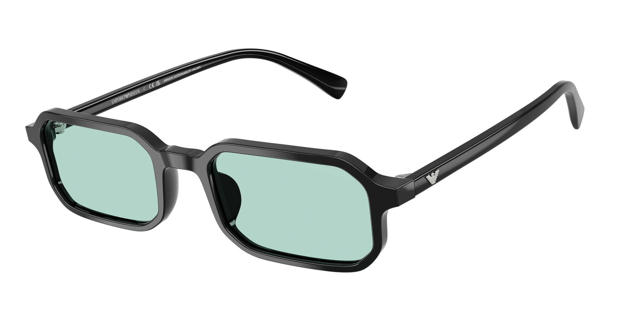 Emporio Armani Uomo Emporio Armani EA4253U 501765 Occhiali da sole Acetato Nero Blu Squadrata Normale Emporio Armani Uomo Emporio Armani EA4253U 501765 Occhiali da sole Acetato Nero Blu Squadrata Normale