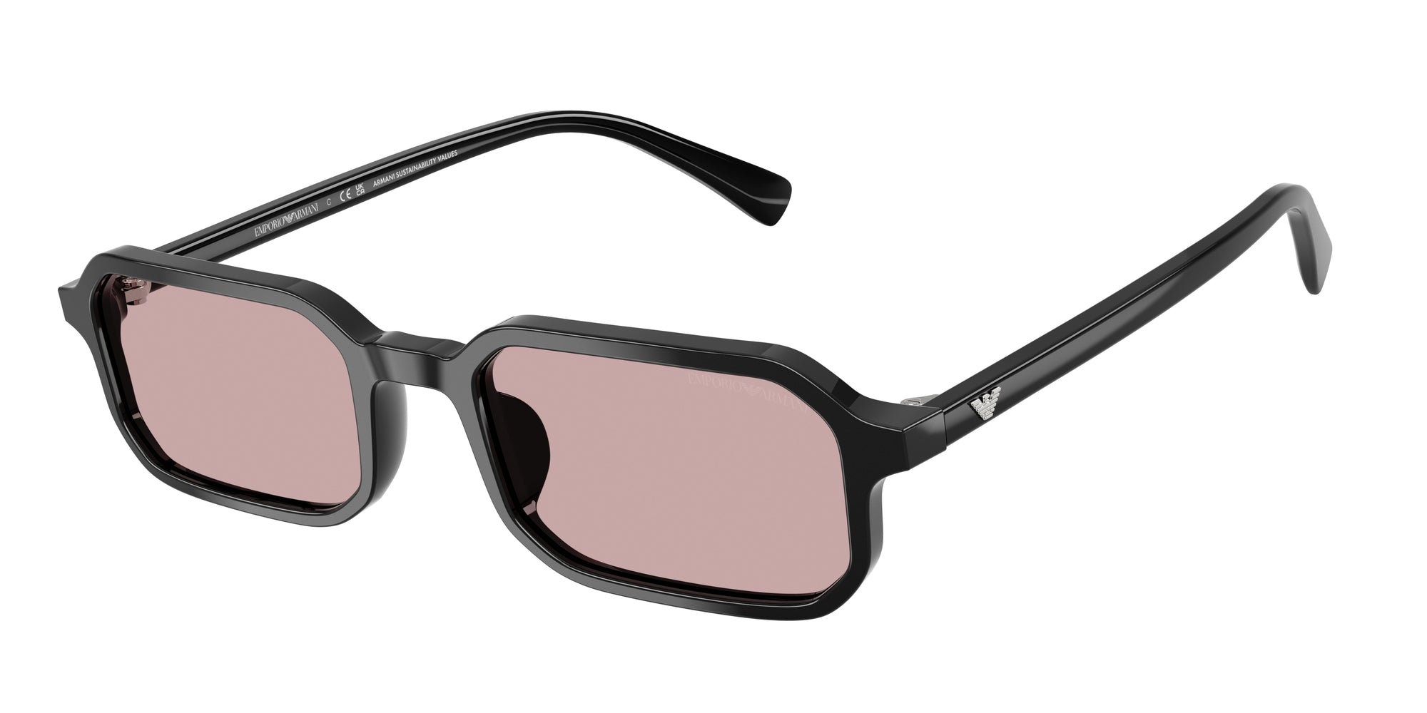 Emporio Armani Uomo Emporio Armani EA4253U 501773 Occhiali da sole Acetato Nero Rosa Squadrata Normale Emporio Armani Uomo Emporio Armani EA4253U 501773 Occhiali da sole Acetato Nero Rosa Squadrata Normale