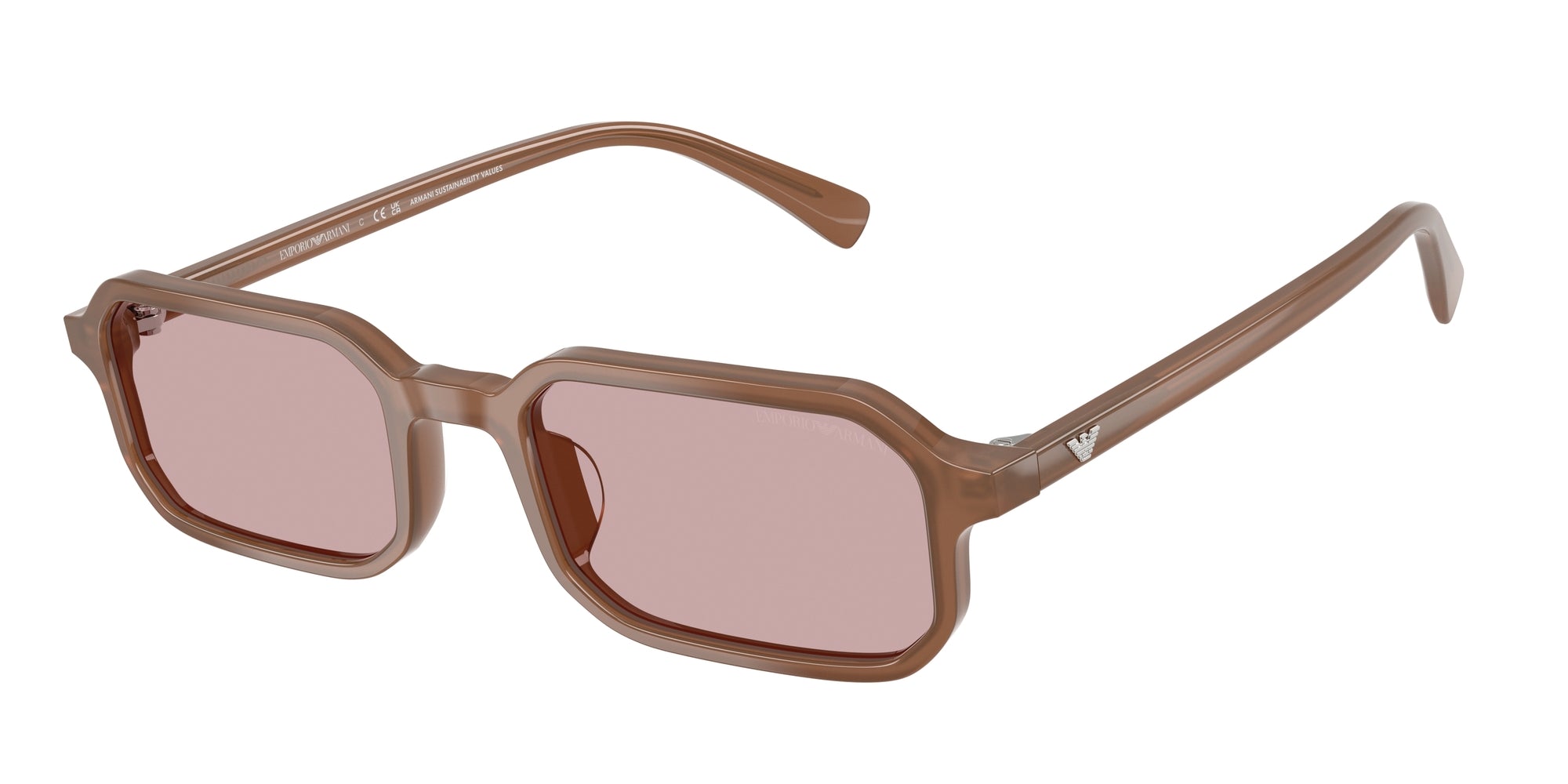 Emporio Armani Uomo Emporio Armani EA4253U 627173 Occhiali da sole Acetato Marrone Rosa Squadrata Normale Emporio Armani Uomo Emporio Armani EA4253U 627173 Occhiali da sole Acetato Marrone Rosa Squadrata Normale