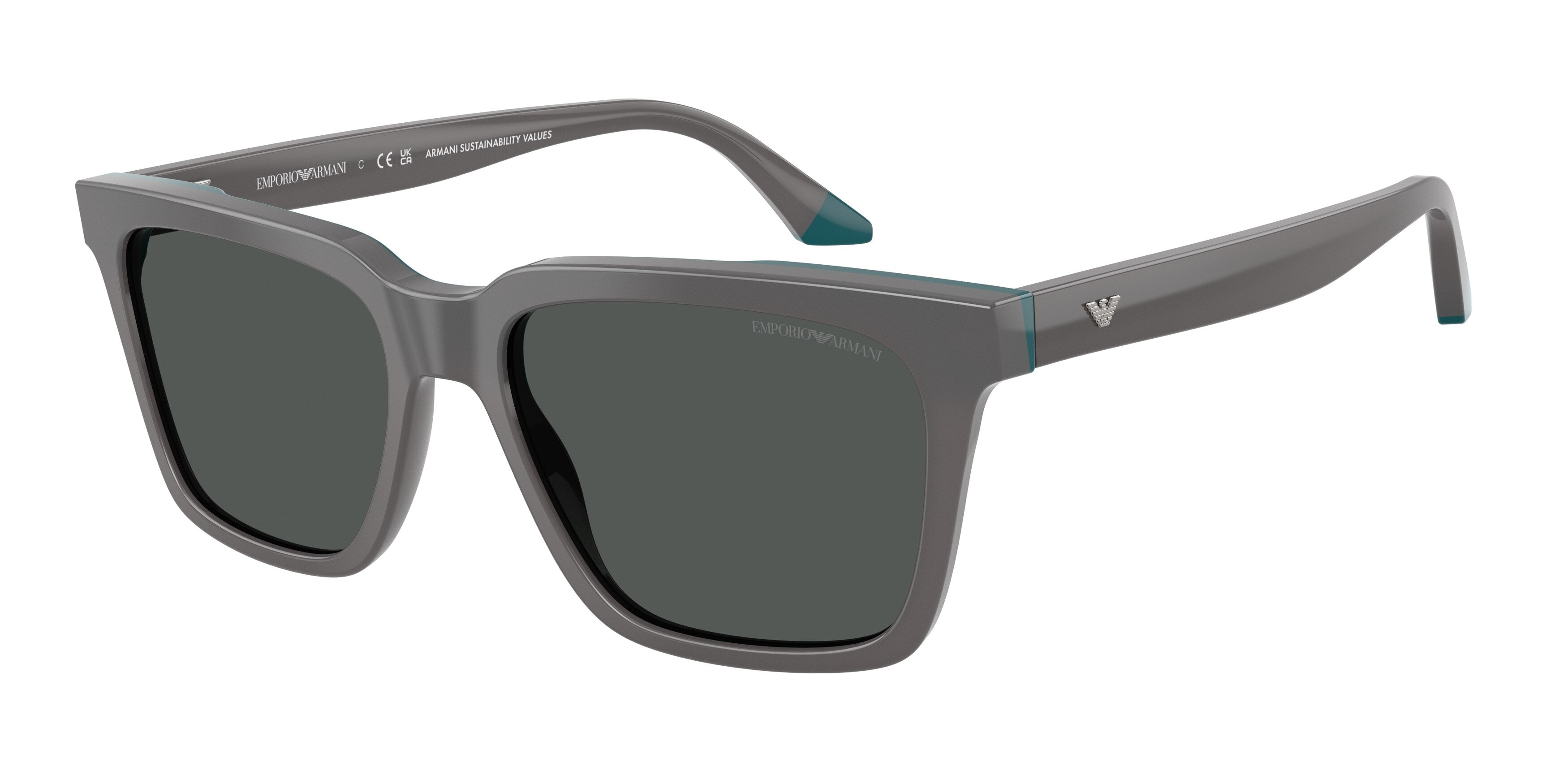 Emporio Armani Uomo Emporio Armani EA4260 631487 Occhiali da sole Acetato Grigio Grigio Squadrata Normale Emporio Armani Uomo Emporio Armani EA4260 631487 Occhiali da sole Acetato Grigio Grigio Squadrata Normale
