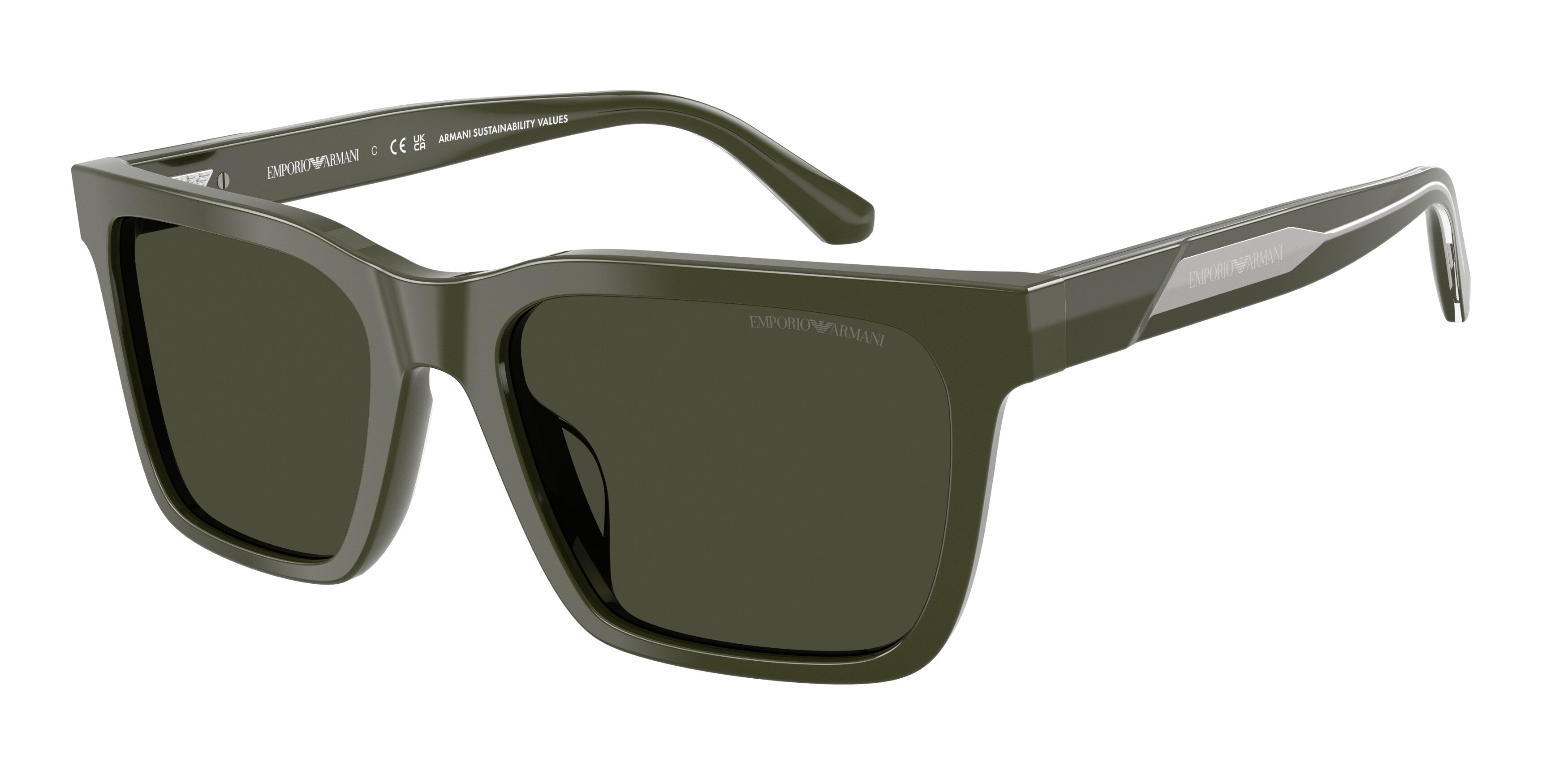 Emporio Armani Uomo Emporio Armani EA4262U 632182 Occhiali da sole Acetato Verde Verde Squadrata Normale Emporio Armani Uomo Emporio Armani EA4262U 632182 Occhiali da sole Acetato Verde Verde Squadrata Normale