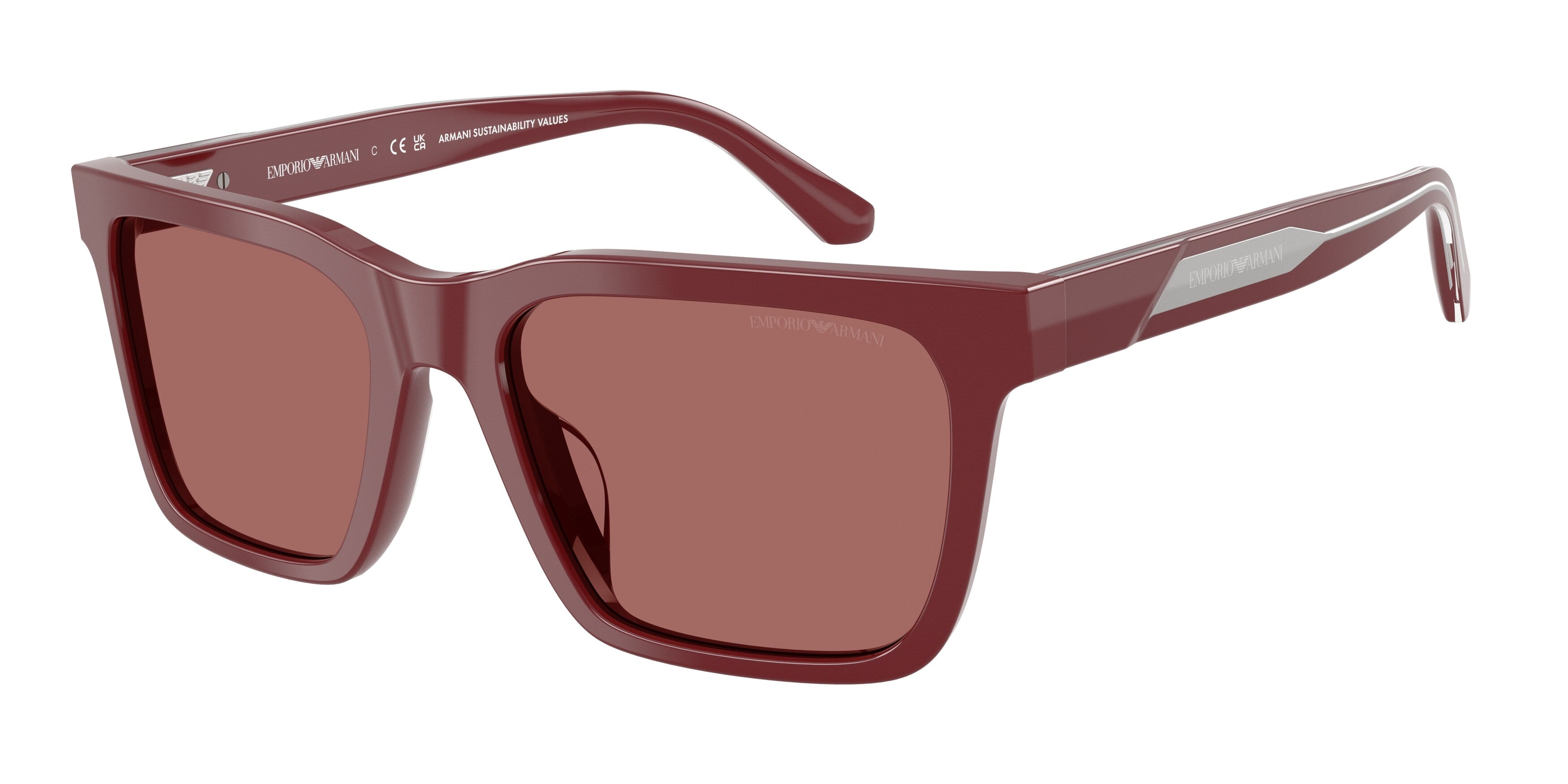 Emporio Armani Uomo Emporio Armani EA4262U 632269 Occhiali da sole Acetato Rosso Viola Squadrata Normale Emporio Armani Uomo Emporio Armani EA4262U 632269 Occhiali da sole Acetato Rosso Viola Squadrata Normale