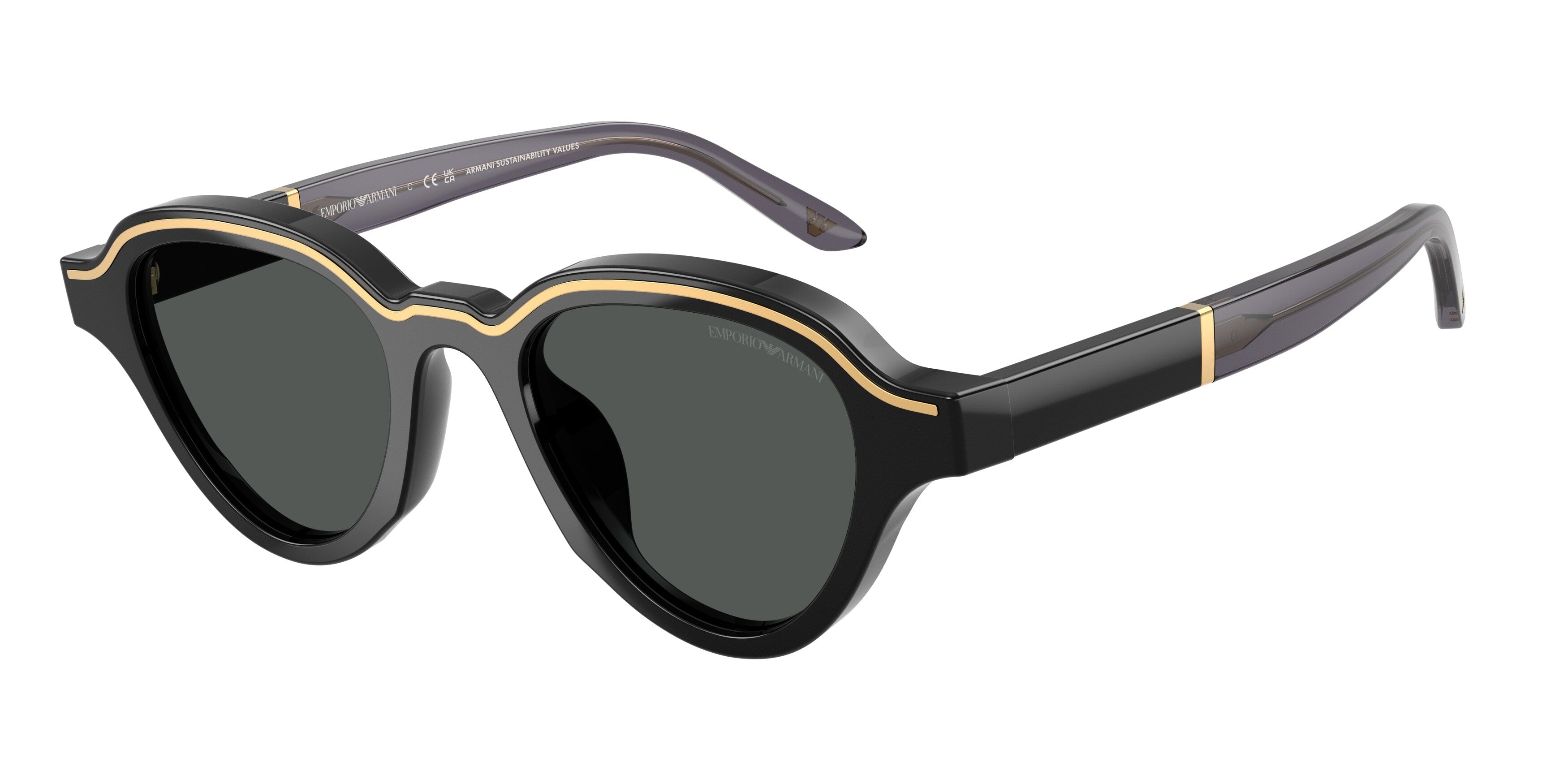 Emporio Armani Uomo Emporio Armani EA4264U 501787 Occhiali da sole Acetato Nero Grigio Geometrica Normale Emporio Armani Uomo Emporio Armani EA4264U 501787 Occhiali da sole Acetato Nero Grigio Geometrica Normale