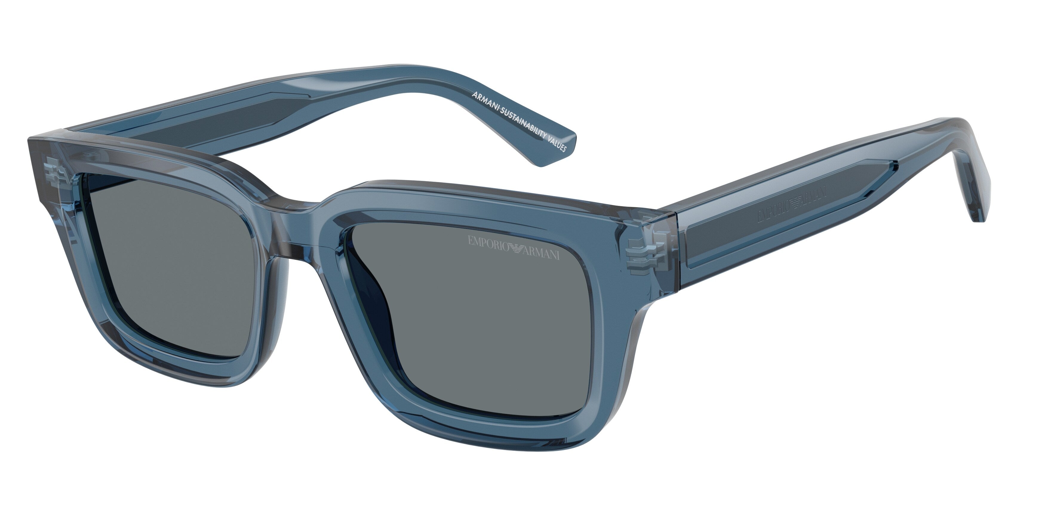 Emporio Armani Uomo Emporio Armani EA4270 636280 Occhiali da sole Acetato Blu Blu Geometrica Normale Emporio Armani Uomo Emporio Armani EA4270 636280 Occhiali da sole Acetato Blu Blu Geometrica Normale