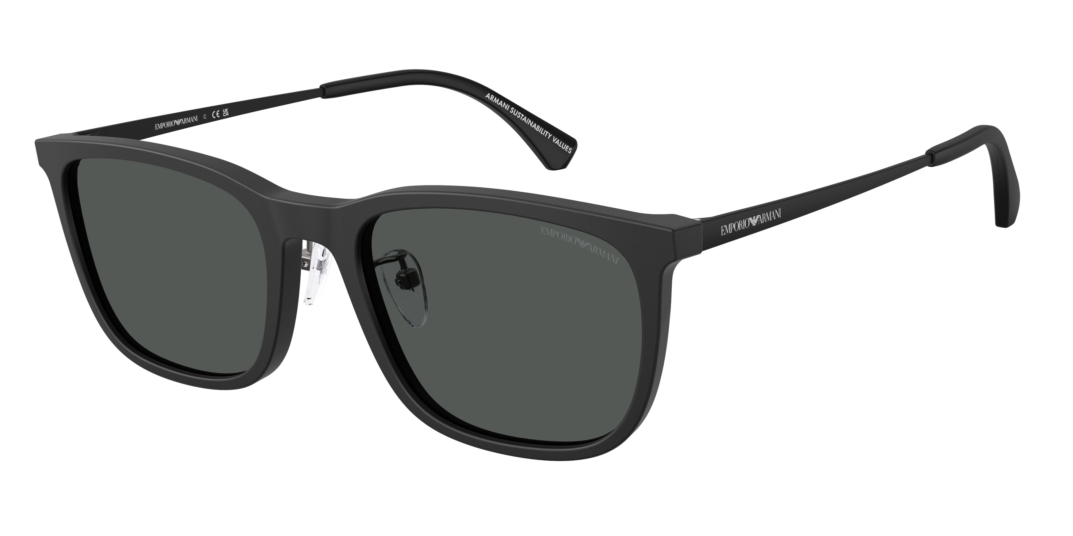 Emporio Armani Uomo Emporio Armani EA4275D 500187 Occhiali da sole Acetato Nero Grigio Squadrata Normale Emporio Armani Uomo Emporio Armani EA4275D 500187 Occhiali da sole Acetato Nero Grigio Squadrata Normale