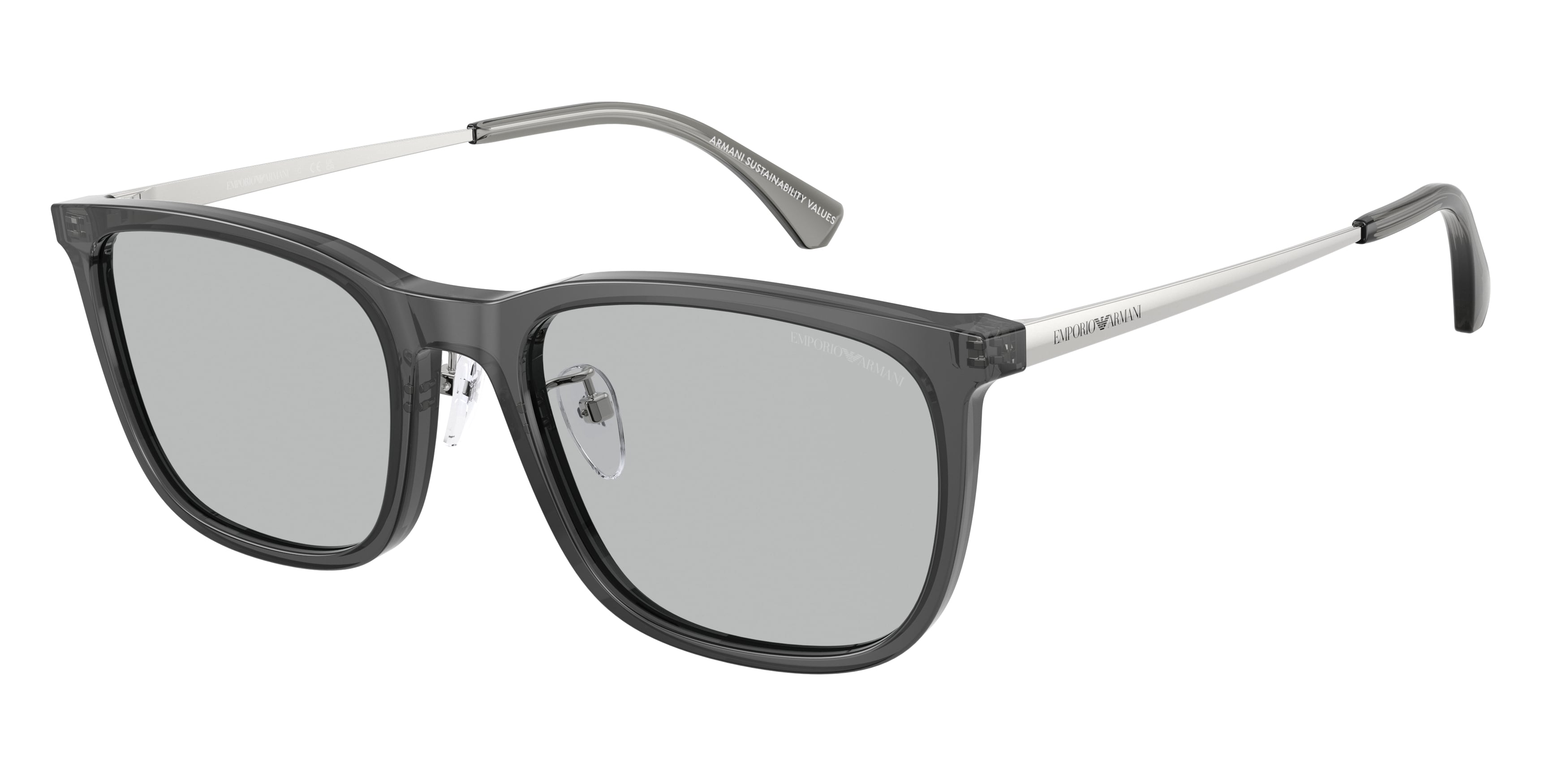 Emporio Armani Uomo Emporio Armani EA4275D 502987 Occhiali da sole Acetato Grigio Grigio Squadrata Normale Emporio Armani Uomo Emporio Armani EA4275D 502987 Occhiali da sole Acetato Grigio Grigio Squadrata Normale