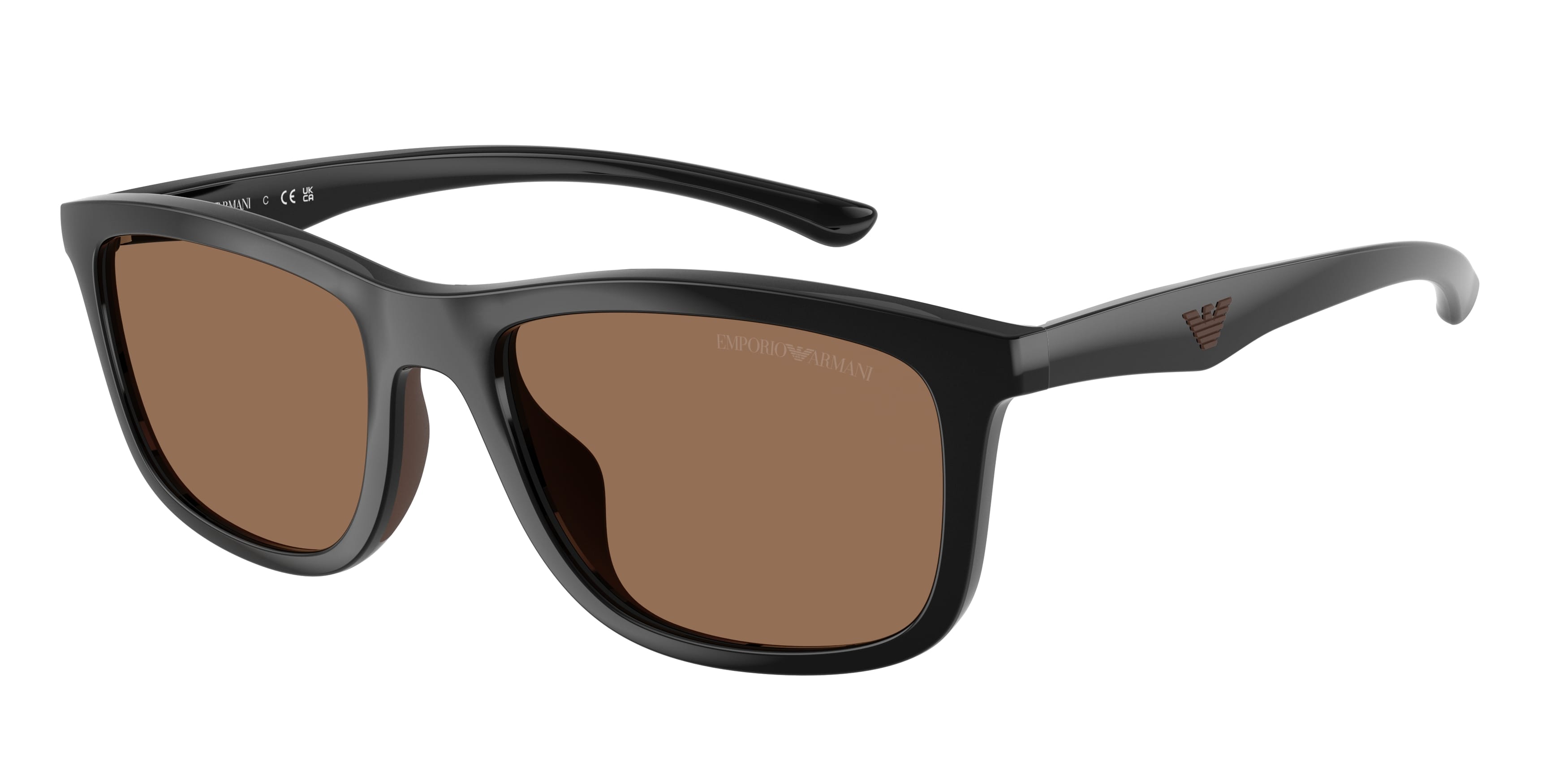 Emporio Armani Uomo Emporio Armani EA4277U 501773 Occhiali da sole Iniettato Nero Marrone Squadrata Normale Emporio Armani Uomo Emporio Armani EA4277U 501773 Occhiali da sole Iniettato Nero Marrone Squadrata Normale