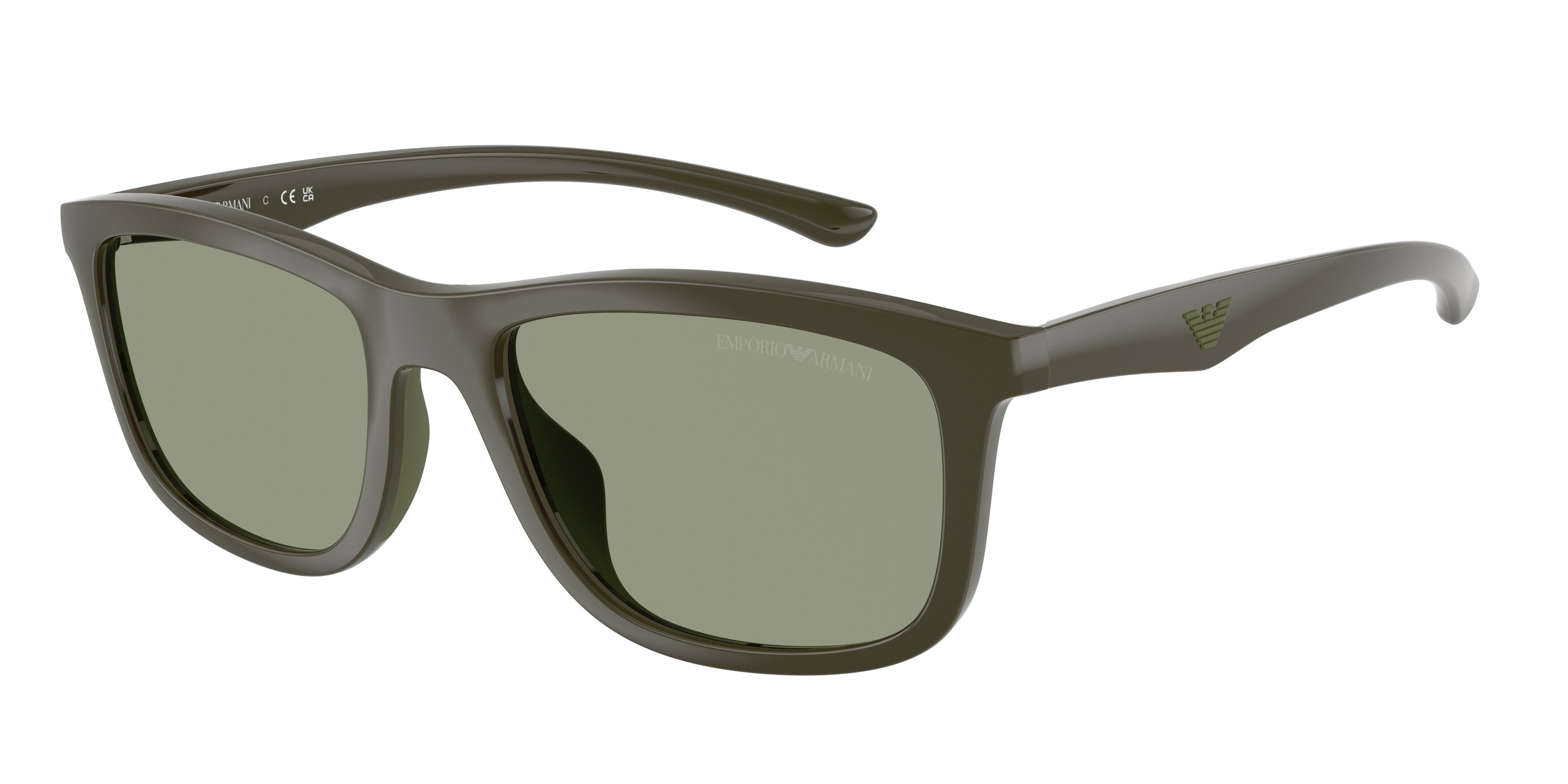 Emporio Armani Uomo Emporio Armani EA4277U 6449/2 Occhiali da sole Iniettato Verde Verde Squadrata Normale Emporio Armani Uomo Emporio Armani EA4277U 6449/2 Occhiali da sole Iniettato Verde Verde Squadrata Normale