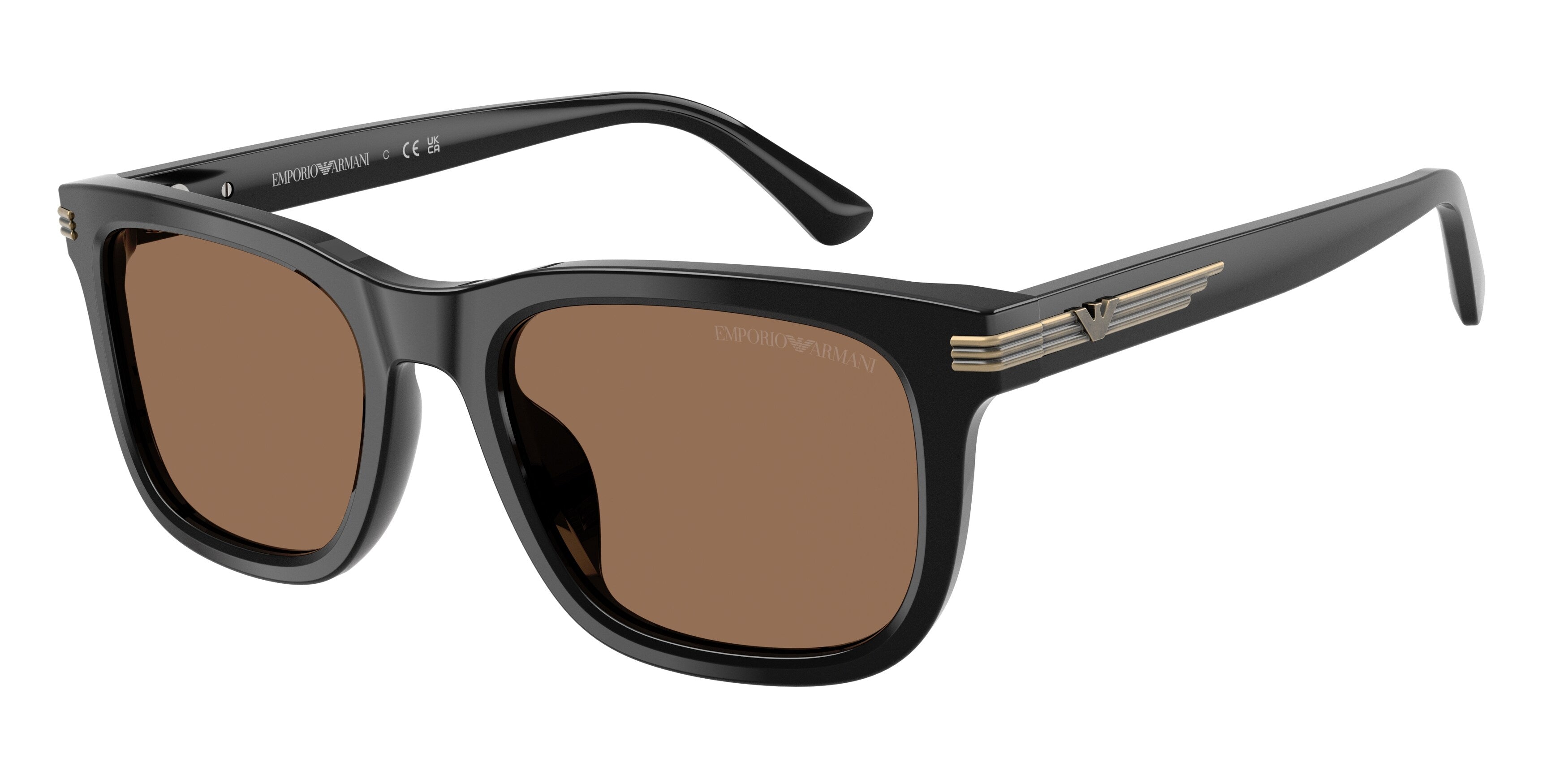 Emporio Armani Uomo Emporio Armani EA4282U 501773 Occhiali da sole Acetato Nero Marrone Geometrica Normale Emporio Armani Uomo Emporio Armani EA4282U 501773 Occhiali da sole Acetato Nero Marrone Geometrica Normale