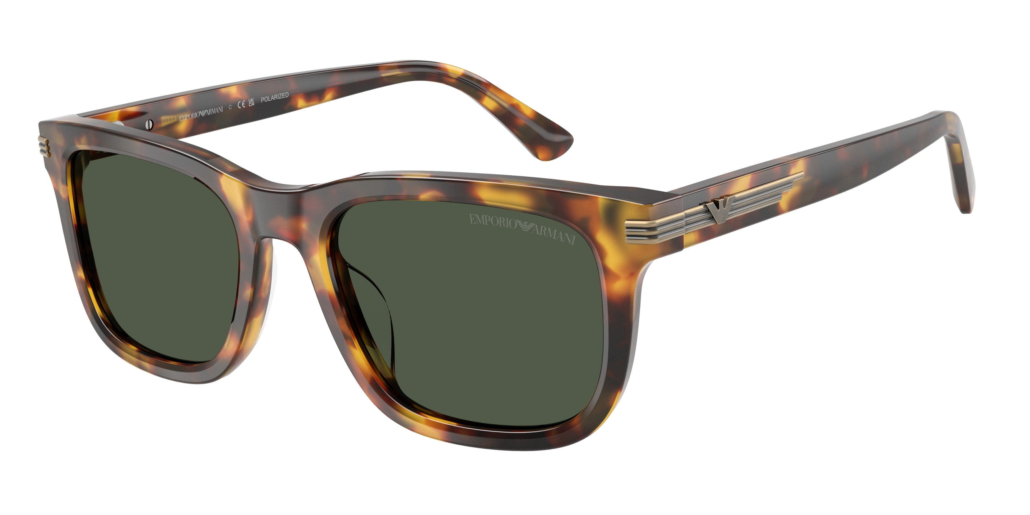 Emporio Armani Uomo Emporio Armani EA4282U 59939A Occhiali da sole Acetato Marrone Verde Geometrica Polarizzata Emporio Armani Uomo Emporio Armani EA4282U 59939A Occhiali da sole Acetato Marrone Verde Geometrica Polarizzata