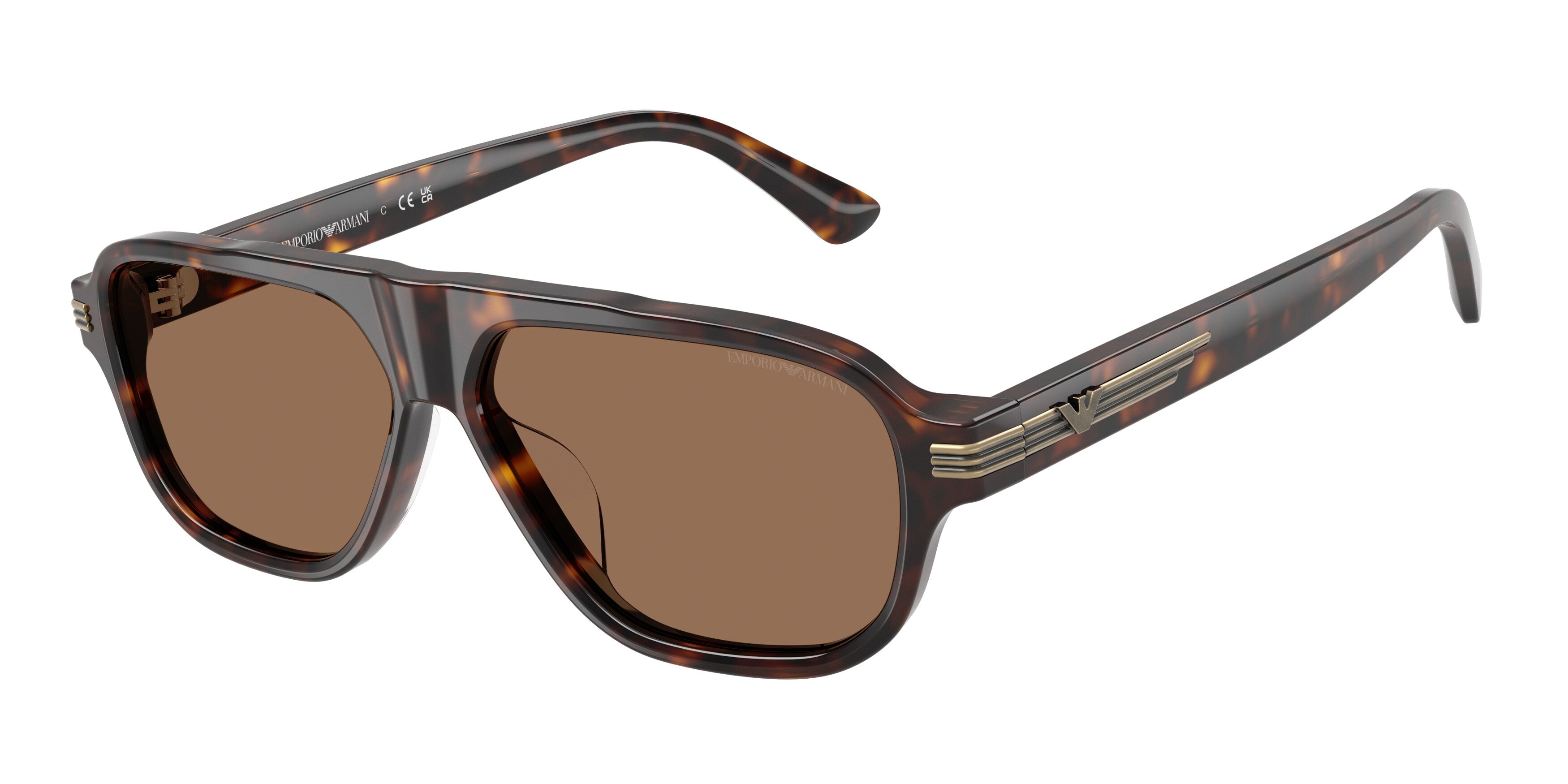 Emporio Armani Uomo Emporio Armani EA4285U 502673 Occhiali da sole Acetato Tartaruga Marrone Pilot Normale Emporio Armani Uomo Emporio Armani EA4285U 502673 Occhiali da sole Acetato Tartaruga Marrone Pilot Normale