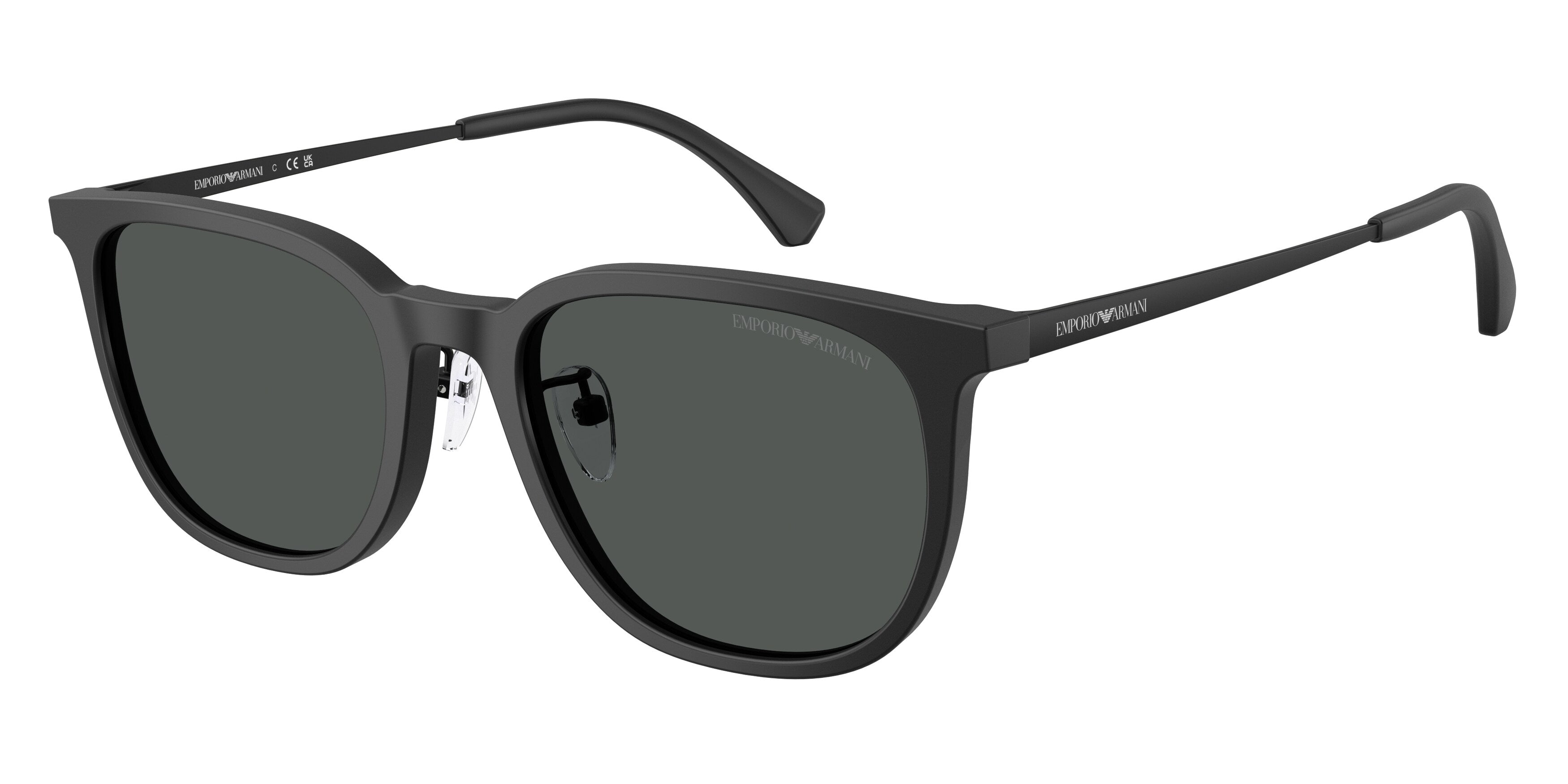 Emporio Armani Uomo Emporio Armani EA4286D 500187 Occhiali da sole Acetato Nero Grigio Geometrica Normale