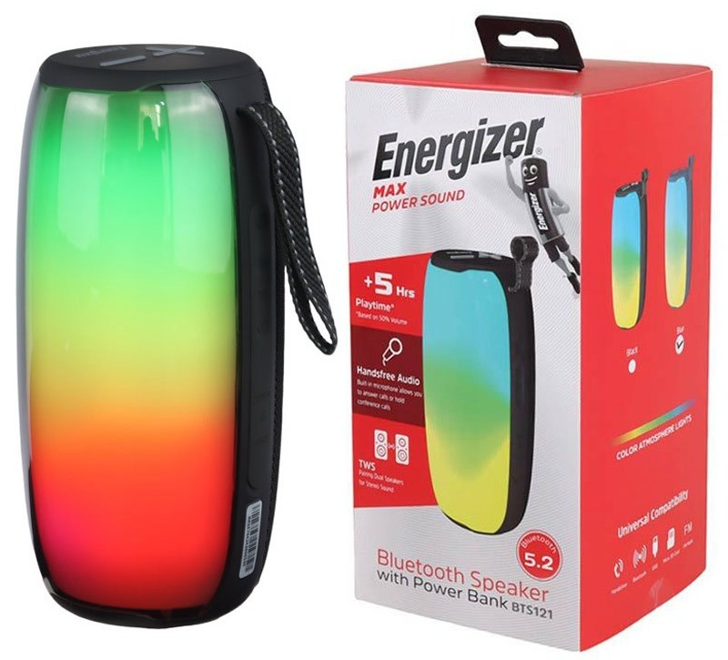 Energizer Speaker Bt + 1800Mah Portable Fm Micro Sd Card & Usb