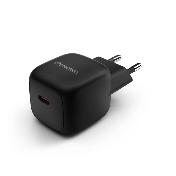 Energy Sistem GaN Caricabatterie GaN 45W - 1x USB-C PD - Carica intelligente e rapida - Controllo della temperatura e della tensione - Design compatto - Colore nero