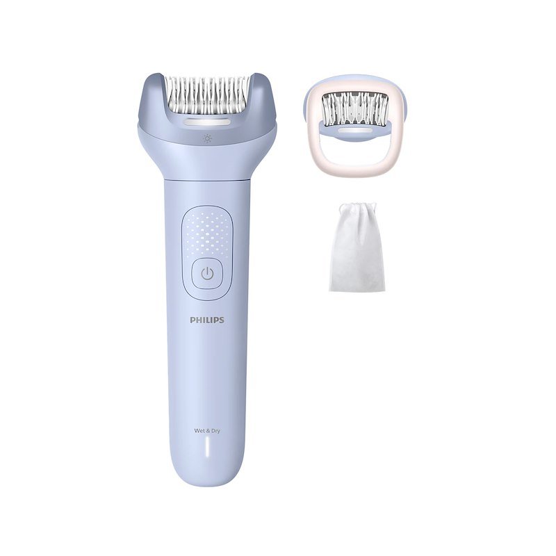 EPILATORE PHILIPS BRE708/00, 2 x velocità, Autonomia di 60 min, Accumulatore, Ricarica in 180 min Blue
