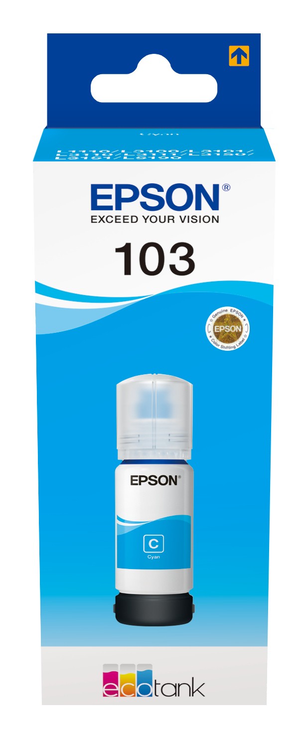 Epson 103 EcoTank bottiglia inchiostro ciano (WE)