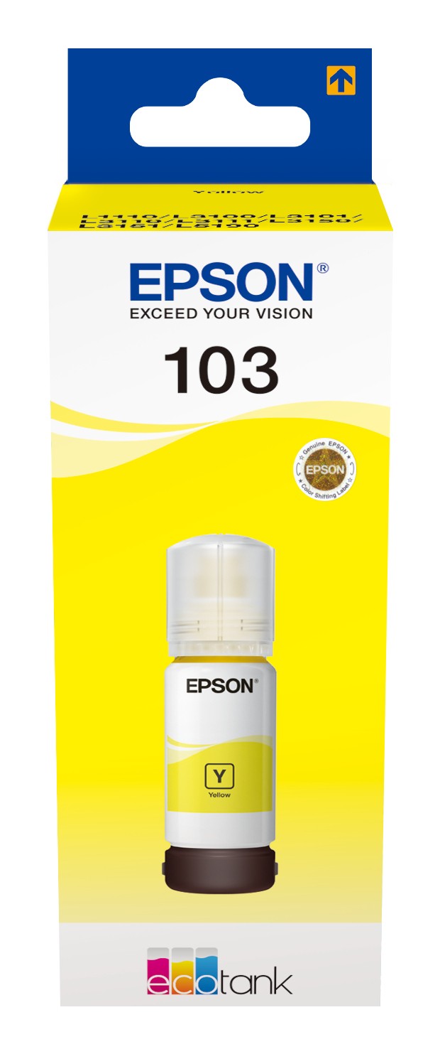Epson 103 EcoTank bottiglia inchiostro giallo (WE) Epson 103 EcoTank bottiglia inchiostro giallo (WE)