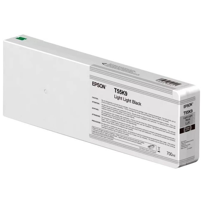 Epson C13T55K900 Cartuccia d'inchiostro Originale 700 ml Tecnologia UltraChrome HDX HD Compatibile con SC-P6000 SC-P7000 SC-P8000 SC-P9000 colore Nero Chiaro Chiaro Epson C13T55K900 Cartuccia d'inchiostro Originale 700 ml Tecnologia UltraChrome HDX HD Compatibile con SC-P6000 SC-P7000 SC-P8000 SC-P9000 colore Nero Chiaro Chiaro