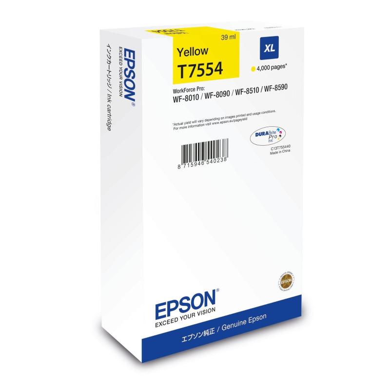 Epson c13t75544n cartuccia d`inchiostro 1 pz originale resa elevata (xl) giallo