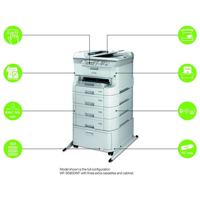 Epson C13T869340 Cartuccia di inchiostro magenta a pigmenti DURABrite Pro per Serie WorkForce Pro WF-R8590 75000 pagine al 5% di copertura colore Magenta