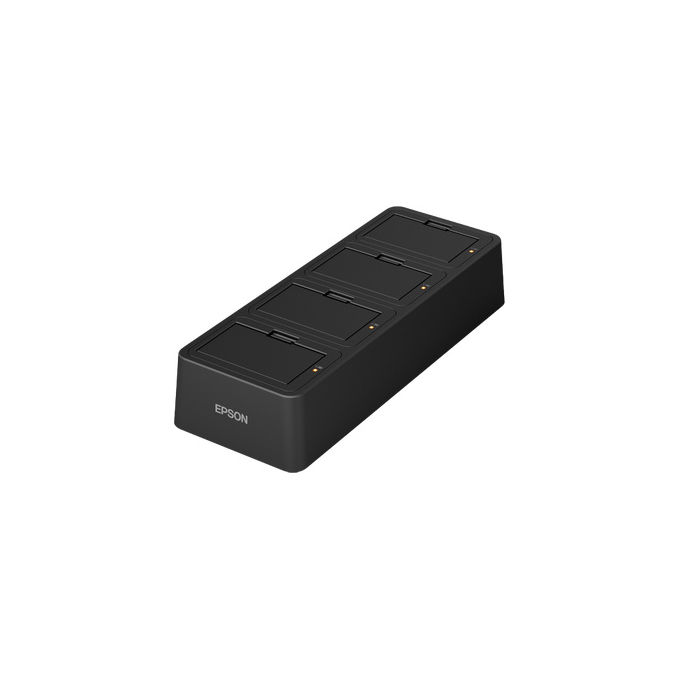 Epson C32C882401 Caricabatterie Multiplo per P80II 4 Batterie Alimentazione AC colore Nero