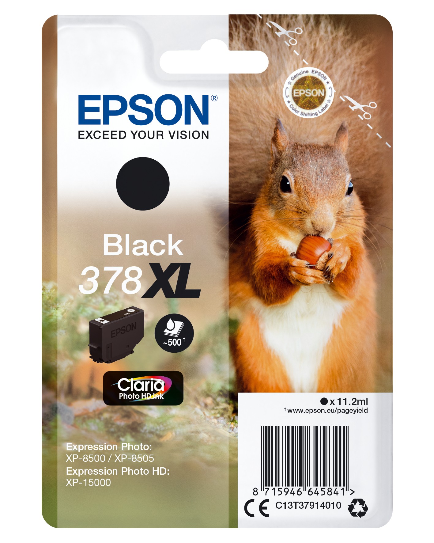 Epson Cart Ink Ink Nero Scoiattolo 378Xl