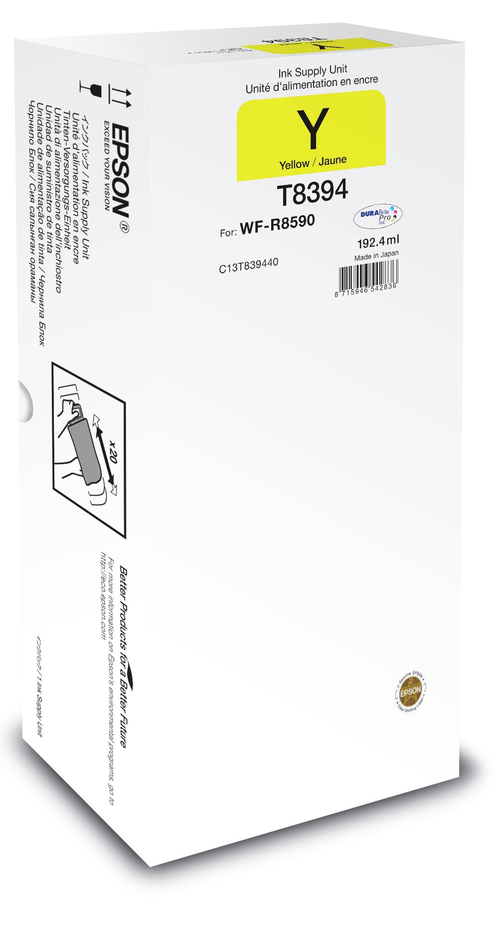 Epson Cart Ink Xl Originale Giallo Per Epson Workforce Pro Wf-R8590