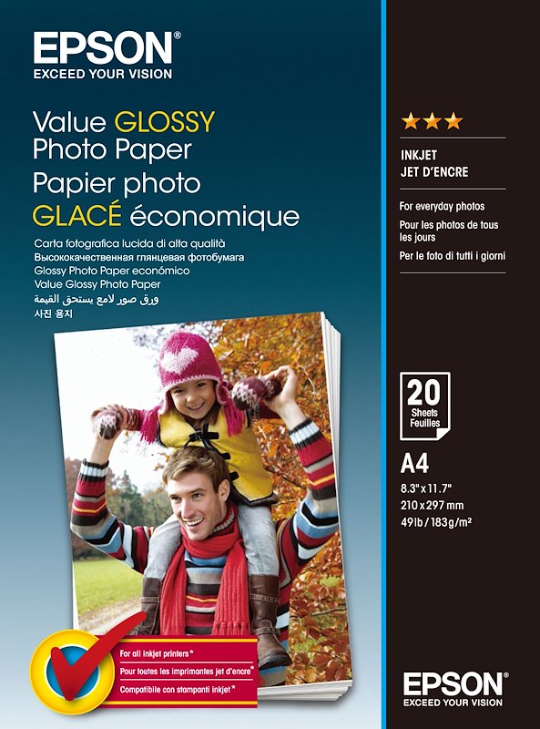EPSON CARTA FOTO LUCIDA A4 20F