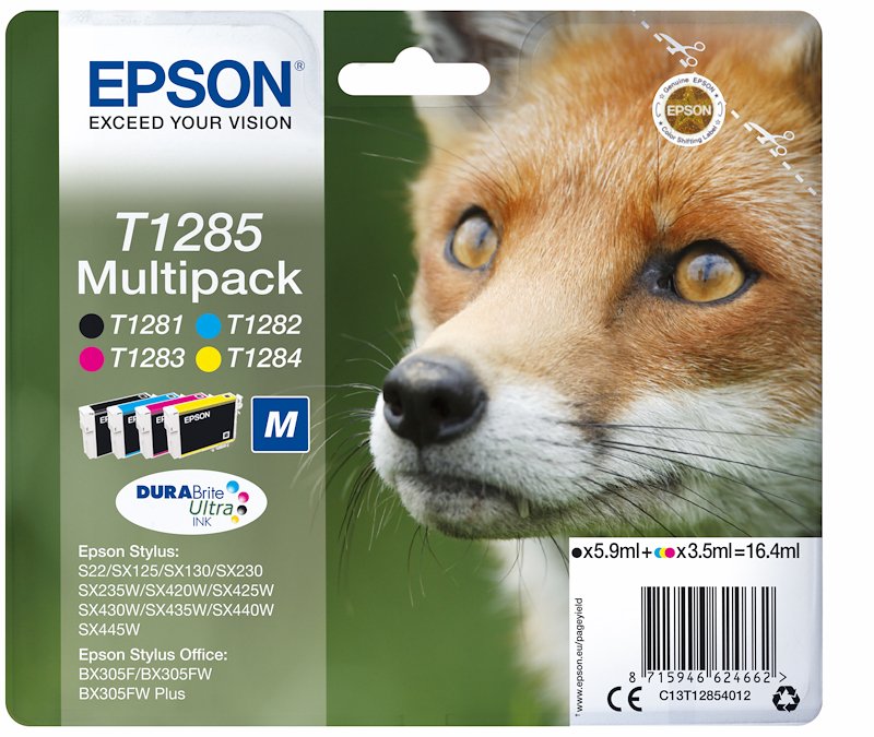 Epson Cartucce Multipack 4 Colori T1285 C13t12854020