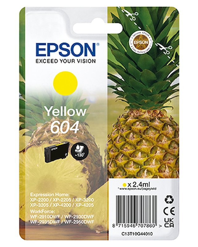 Epson - Cartuccia Ink Serie Ananas Giallo 604 Std-giallo