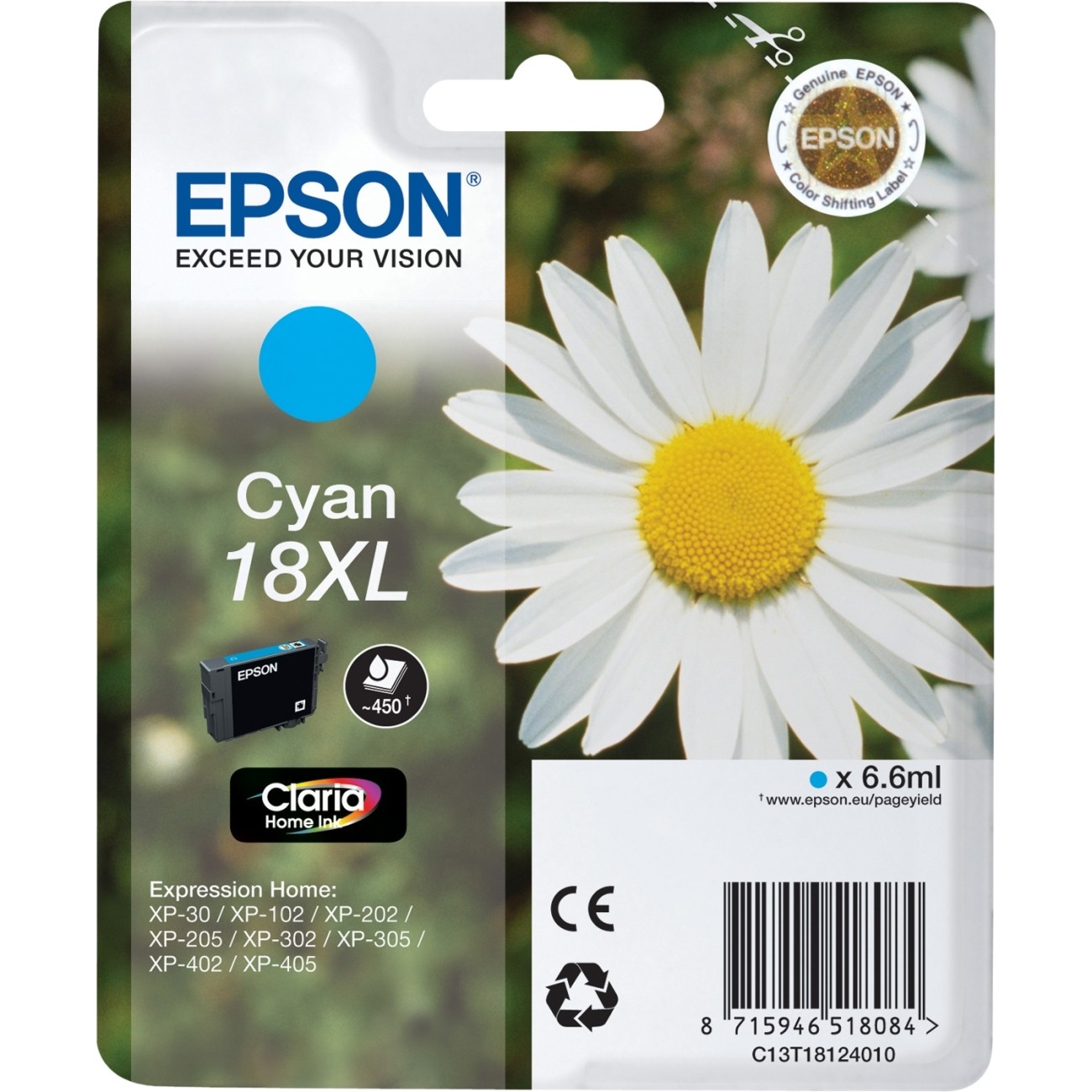 Epson Daisy Cartuccia Margherita Ciano Inchiostri Claria Home 18XL Epson Daisy Cartuccia Margherita Ciano Inchiostri Claria Home 18XL