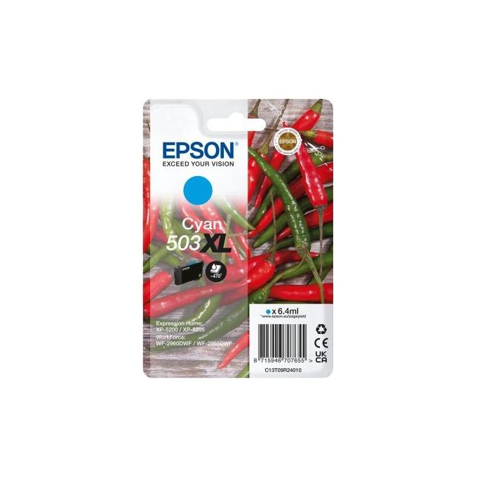 Epson - Ink Serie Peperoncini Ciano 503 Xl-ciano