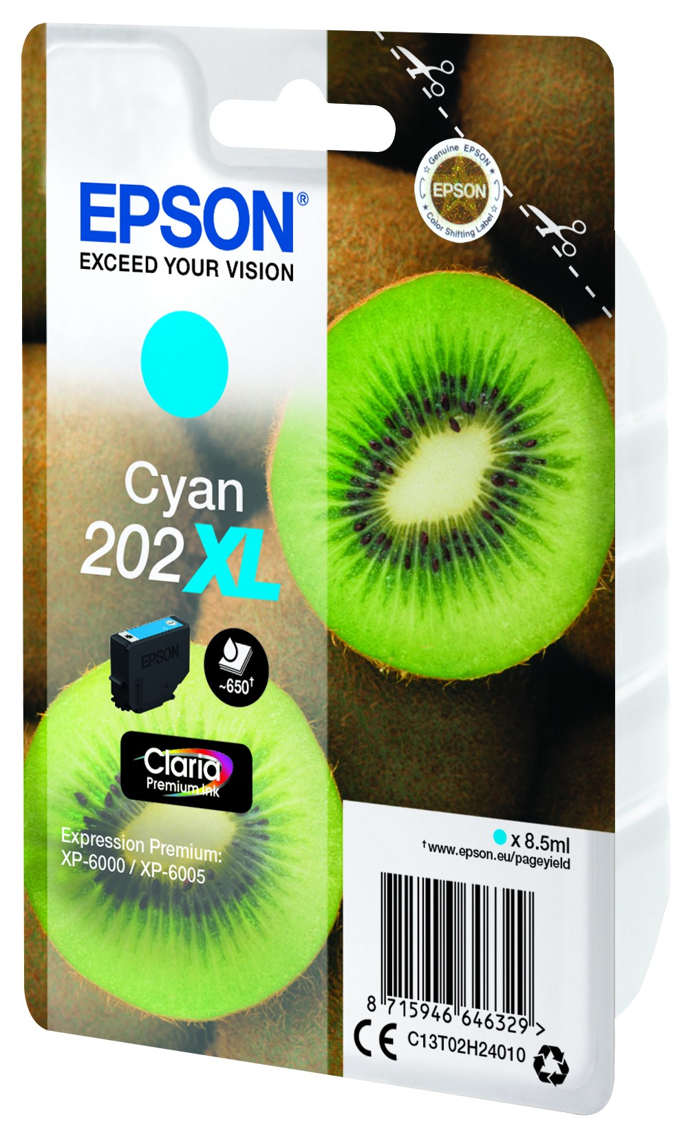 Epson Kiwi Singlepack ciano 202XL Claria Premium Ink Epson Kiwi Singlepack ciano 202XL Claria Premium Ink