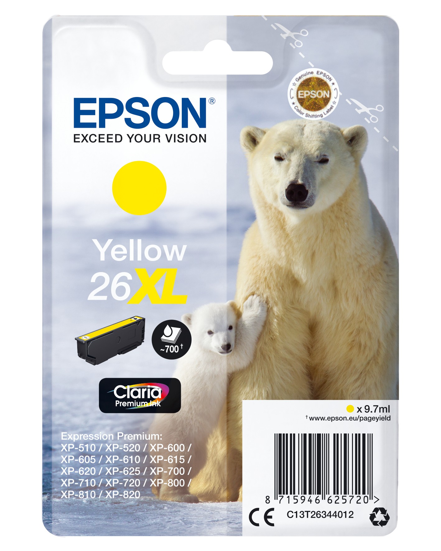 Epson Polar bear Cartuccia Giallo XL Epson Polar bear Cartuccia Giallo XL