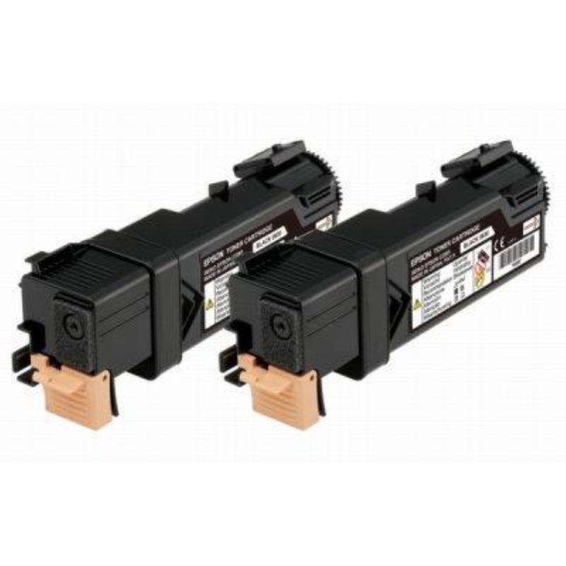 Epson s050631conf 2 x toner nero per aculaser c2900n-cx29nf serie 3.000 pg x 2 (c13s050631)