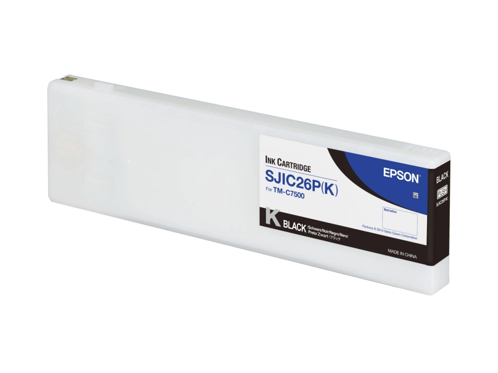 Epson sjic26p(k): ink cartridge for colorworks c7500 (black) - C33S020618 Epson sjic26p(k): ink cartridge for colorworks c7500 (black) - C33S020618