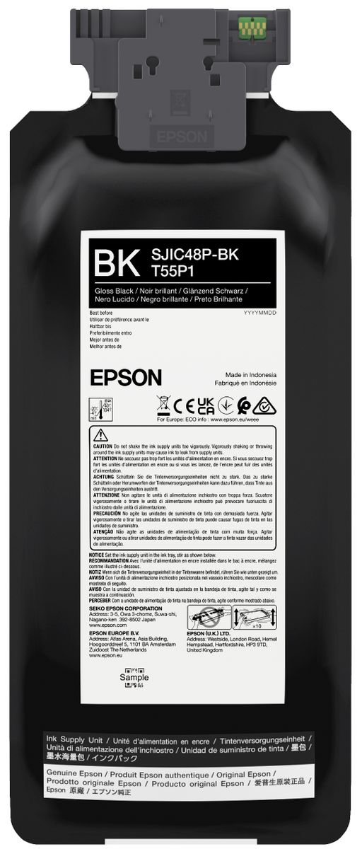 Epson SJIC48P-BK cartuccia d'inchiostro 1 pz Originale Resa standard Nero