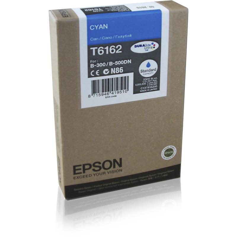 Epson t6162 tanica ciano per b-300-310n-500dn-510dn 3.500 pg Epson t6162 tanica ciano per b-300-310n-500dn-510dn 3.500 pg